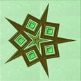 thumbnail image 1 of Ahgly Tapis d'Intérieur Lavable en Machine Carré Vert, 8 Pieds Carré, 1 of 7