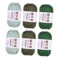 thumbnail image 4 of 6 piezas de hilo de punto multicolor ligero para ganchillo para guantes, prendas de vestir y bufandas. Estilo G, 4 of 9