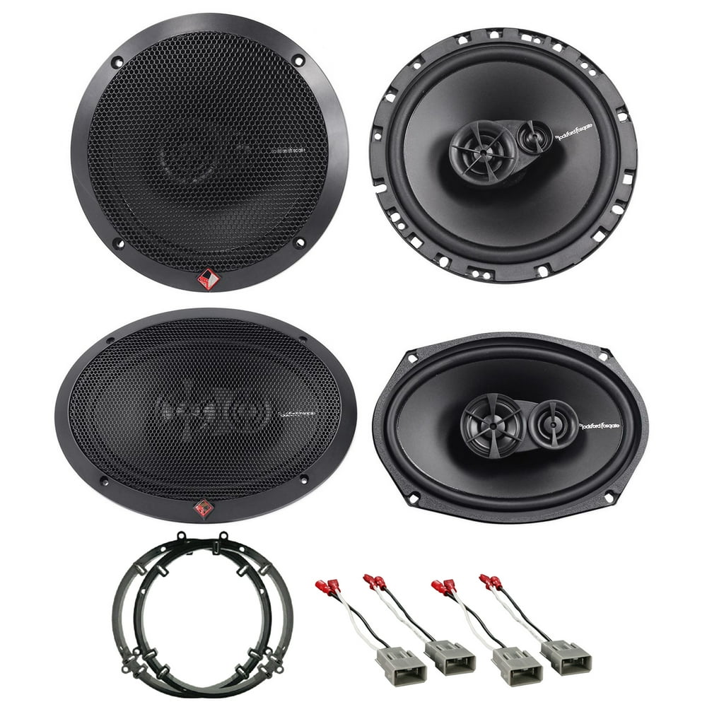 20032007 Honda Accord Front+Rear Rockford Fosgate Speaker Replacement