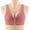 Brown bras, variant on Womens Sports Bras Wirefree Comfort Lace Patchwork Seamless Bralettes Ladies Elder Front Closure Full Coverage Push up Bra