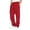 T#03-Red, variant on Hudaneo Men's Casual Cargo Pants Solid Casual Elastic Drawstring Cargo Pants Trousers with Multiple Pockets Baggy Straight Leg Sweatpants S-5XL