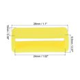 thumbnail image 2 of Uxcell Watch Band Strap Loops Silicone for 24mm Width Watch Band, Yellow 4 Pack, 2 of 5