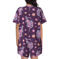 thumbnail image 3 of Rocae Snake And Flower for Two Piece Sleepwear Pajamas Sets for Women Soft Short-Sleeved Pjs with Lounge Shorts 3X-Large, 3 of 9