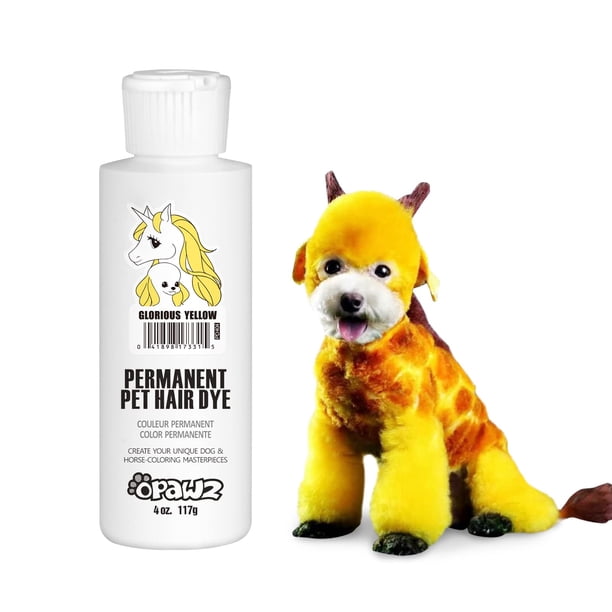 Tinte para mascotas OPAWZ Permanent Glorious Yellow para perros y caballos