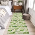 thumbnail image 4 of Spring Leavse 2'x6' Runner Rugs for Hallway Kitchen Bedside Non Slip Washable, Pastoral Garden Botanical Rustic Burlap Entryway Rug Runners with Rubber Backing, Long Carpet Runner for Laundry Room, 4 of 8