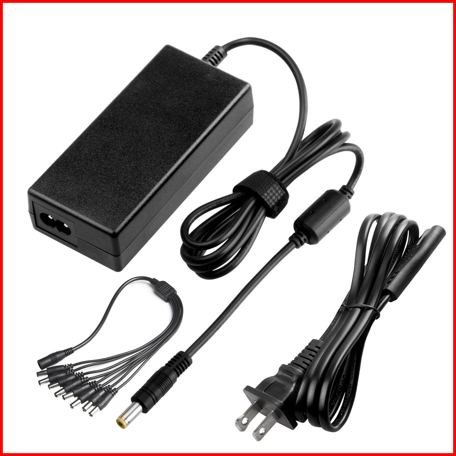 12V 5A Premium Ac Dc Adapter 60W Regulated Switching Power Supply 8 Way Power 