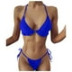 thumbnail image 1 of Gibobby Trajes de Baño para Mujer Pieza de ropa de playa de tamaño sólido para mujer, traje de baño de talla grande, dos conjuntos de Bikini, traje de ba(Azul,CH), 1 of 5