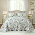 thumbnail image 3 of Juego de Ropa de Cama HoneiLife King de Microfibra con Edredón Floral de 3 Piezas, 3 of 9