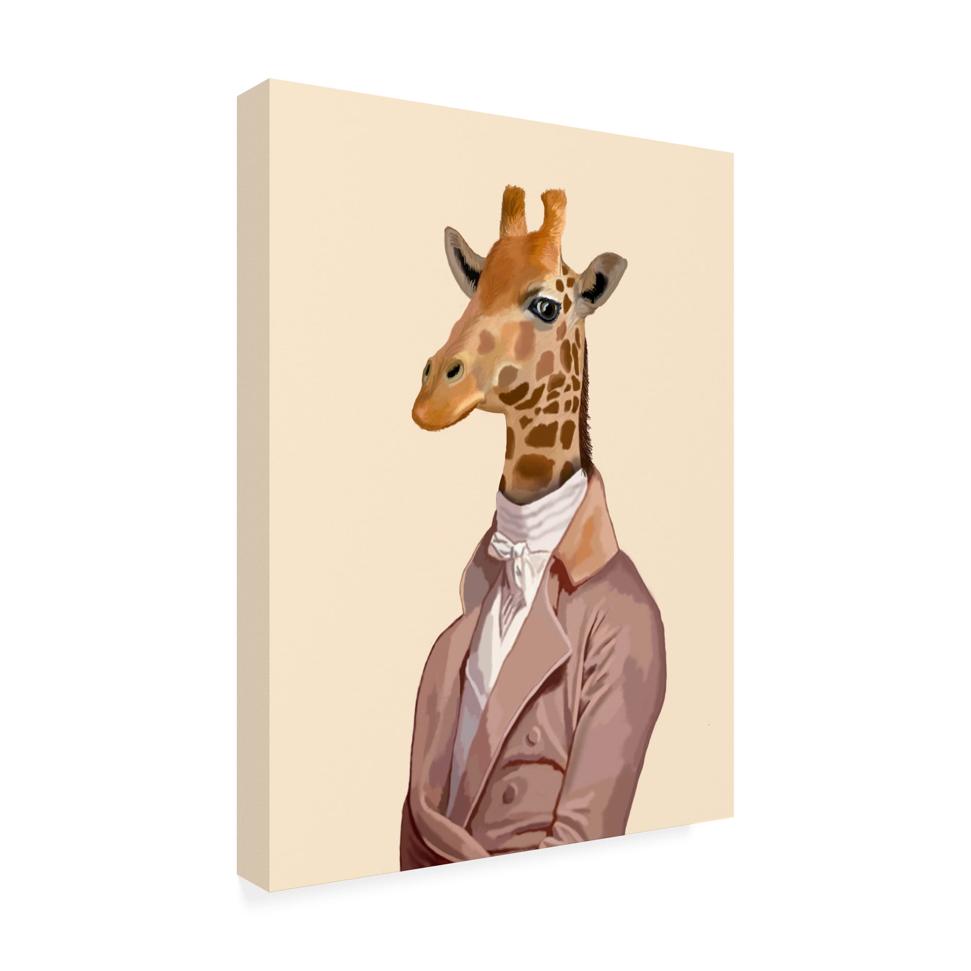 Trademark Fine Art 'Regency Giraffe' Canvas Art by Fab Funky