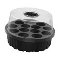thumbnail image 5 of simhoa 13 Cells Seedling Starting Tray Germination Tray with Vents 8x5inch Mini Greenhouse Starter Tray for Fruits, Tomatoes Black, 5 of 10