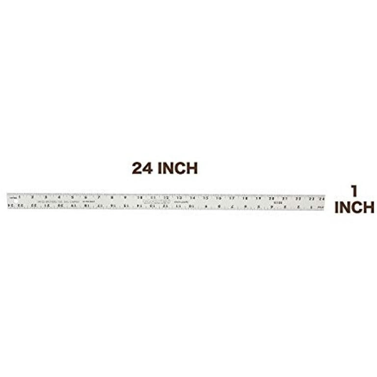 MAYES 10188 24-Inch Aluminum Ruler, Lightweight 2 Foot Ruler for  Construction, Architecture, Drawing, and Engineering, Accurate and Straight  Edge Measuring,Multi,One Size - Office And School Rulers 