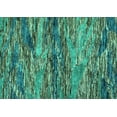 thumbnail image 1 of Ahgly Company Indoor Rectangle Oriental Turquoise Blue Modern Area Rugs, 2' x 5', 1 of 4