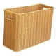 thumbnail image 3 of Cesta de almacenamiento tejida de PP, organizador alto y delgado, mueble de almacenamiento decorativo para Café ligero, 3 of 8