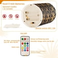 thumbnail image 5 of Yayeee Flameless Candles with Remote Flickering Battery Operated Multi Color Changing, Classic Floral, 5 of 7