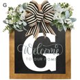 thumbnail image 3 of YAOMOBB Hanging Pendant Farmhouse Front Door Wreath Personalized Welcome Sign, 3 of 6