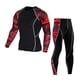 thumbnail image 1 of sweethay Ropa de hombre, camiseta de compresión plegable transpirable, mallas, Top de manga larga, chándal ligero, ropa de Fitness de cuello conjuntos de ropa tipo 4 sweethay AP013620-04, 1 of 6