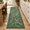 Fox-green-3' x 10' (Rectangular), variant on Round Fox Area Rugs 6ft Botanical Jungle Living Room Bedroom Circle Non Slip Washable Fantasyl Print Floor Carpet For Dining Play
