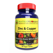 ZINC & Copper - LAB Tested for Highest Purity! Fast Absorption, 100% Organic Natural Ingredients - Massive Immune Support - Repair Heart & Body! - Vegan Tablets (60ct)