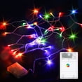 thumbnail image 1 of Guirnalda de luces LED decorativas de 4 m, 40 LED, 3 modos, alimentada por pilas, para Navidad, bodas y fiestas (luz multicolor)., 1 of 7