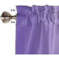 thumbnail image 5 of Purple Ombre Window Short Curtains 63 Inch Length, Farmhouse Violet Color Gradient Rod Pocket Kitchen Window Treatments Drapes for Bedroom, Cafe, Living Room, 2 Panels, 52 W x 63 L, 5 of 5