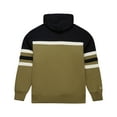 thumbnail image 2 of Men's Mitchell & Ness Olive San Francisco 49ers  Vintage Logo Head Coach Hoodie, 2 of 4