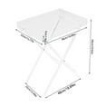 thumbnail image 2 of Clear Acrylic Folding Table Bedrooms Snack Tray Sofa Coffee Tea Side & End Table, 2 of 11