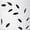 White - Cutout Leaf, variant on EFISPSS White orchid pots with holes, 5 6 inch ceramic flower pot with drainage holes and saucers,2 PACK