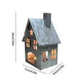 thumbnail image 3 of kkbbma Savings Clearance House Candle Holder, Metal Art Hollow House Candle Holders, Farmhouse Tealight Holder, Candle Lantern Desktop Decorations for Home Christmas Decor, 3 of 6