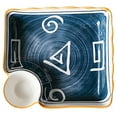 thumbnail image 1 of Bangcool Sushi Dish Ceramic Decorative Vintage Washable Snack Dish Kitchen Dumpling Plate, 1 of 10