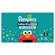 Pampers Baby Dry Baby Diapers Size 5, 78 Count (Select for More Options)