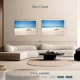 thumbnail image 4 of Elephant Stock Oyster Pearl On Sandy Beach Wall Art - Horizontal Canvas Wall Art - Hallway Wall Decor - Beach Canvas - Beige And Blue Decor - 51" x 34", 4 of 8