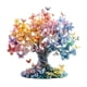 thumbnail image 2 of Árbol de cristal acrílico para decoración de escritorio de San Valentín | Adorno romántico de plástico 2D multicolor | Duradero y ligero (7,87 x 7,87 pulgadas) | Regalo ideal para San Valentín,, 2 of 6