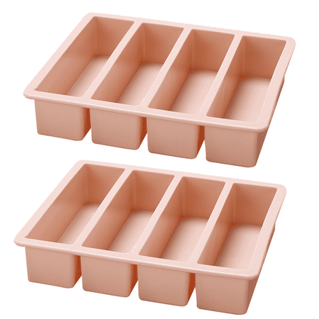 

Silicone Ice Cube Tray for Water Bottles Silicone Butter Molds with Spatula Long Ice Cube Sticks for Whiskey Cocktail Herb Butter Pink
