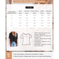 thumbnail image 6 of Asyoly Womens Tops Summer Plus Size V Neck Shirts Short Sleeve Waffle Knit Shirts Cotton T Shirts Solid Color Loose Tee Blouse, 6 of 6