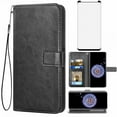 thumbnail image 1 of Mobile Phone Cover for Samsung S9 Plus +, Cover Premium Pu Leather Tpu Flip Cover Magnetic Closure Card Compartment Stand Function Wallet with Lanyard Protective Cover, 1 of 7
