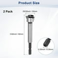 thumbnail image 3 of Uxcell 2-Pack Broca Forstner para Trabajos en Madera, 25/32in (20mm) Punta de Carburo Vástago Hexagonal Cortador de Bisagra para Abrir Agujeros en Madera, 3 of 7
