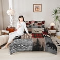 thumbnail image 3 of Feelyou Farmhouse Bear Queen Comforter Set, Patchwork Bedding Comforter Set, 3 Pieces, 3 of 7