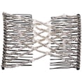thumbnail image 2 of HAHADAXA Tendance Mode Peignes Doubles Extensibles Faciles Peignes Magiques - Noir et Blanc, 2 of 7