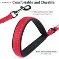 thumbnail image 4 of VIVAGLORY Dog Leash with Padded Handle, Reflective Nylon Lead, Medium & Large, Red, 5 ft, 4 of 7
