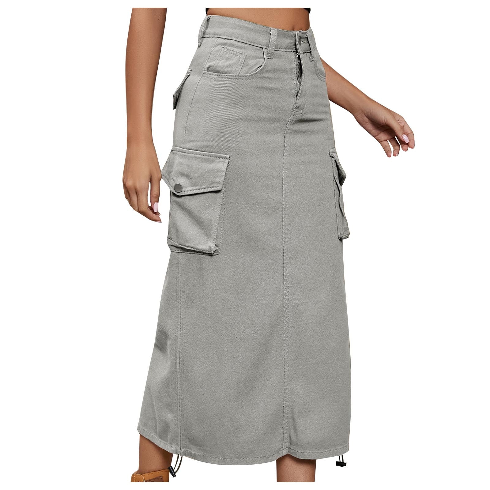 Mrat Wrap Skirts Robe de Travail Printemps Été pour Femmes Jupe en