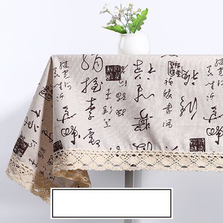 

Livesture Cotton And Linen Tablecloth Fabric Student Desk M 130X180CM