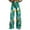 Green, variant on YUANGUANST Wide Leg Pants Woman Women's Easter Bunny Egg Print Plus Size Wide Leg Pants Office Slacks