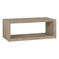 thumbnail image 1 of Henn&Hart 48"W Engineered Wood Coffee Table in Antiqued Gray Oak, 1 of 8