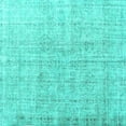 thumbnail image 1 of Ahgly Company Machine Washable Indoor Square Persian Turquoise Blue Traditional Area Rugs, 4' Square, 1 of 4