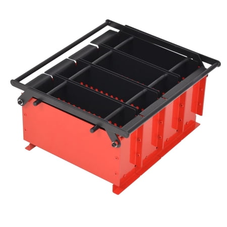 Paper Log Briquette Maker Steel 15 x12.2 x7.1  Black and Red