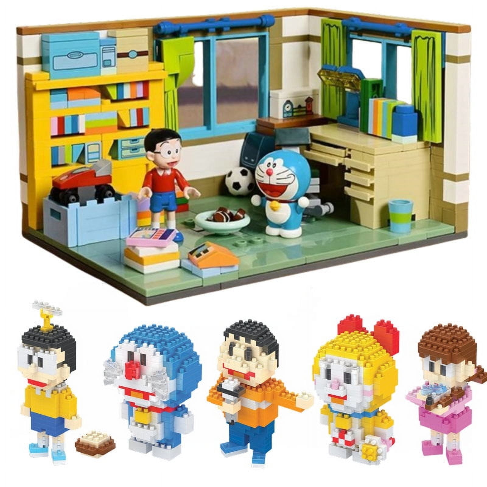 Oxford DR3701 - Doraemon Nobita Nobi House Brick Building Figures Oxford DR3701 - Doraemon Nobita Nobi House Brick Building Figures