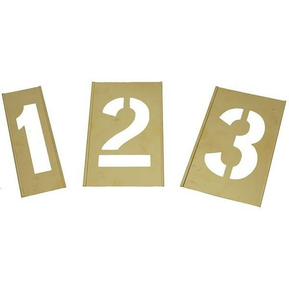 Manufacturer Varies Number Stencils,Numbers,Brass 2CEC3