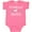 Hot Pink, variant on Inktastic Grandmas Favorite Heart Grandchild Boys or Girls Baby Bodysuit