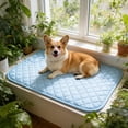 thumbnail image 4 of Pet Cooling Mat Cloth Summer Sleeping Pad Foldable Cool Bed for Cats Dogs Crate Sofa Car Travel Indoor Outdoor Washable Breathable Portable Chill Pad Home Summer Relief Travel Rest Pad Cozy Chill Pad, 4 of 6
