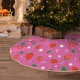 thumbnail image 5 of Sikiie Strawberry Floral Nativity Christmas Tree Skirt, Jesus Christian Winter Holiday Tree Mat Decoration(30-48IN)30", 5 of 6